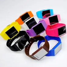 10 Colors Fashion Digital LED Watch 2015 New Arrival Casual Silicone Band Sports watches Women Men Kids wristwatches Relogio