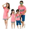 Family Look Clothing Special Shoulder For Mother Daughter Dresses Family Matching Outfits T-shirt for Father Son Family Clothes