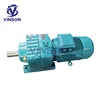 Three phase ac motor with parallel shaft helical bevel gear motors R series gear reducer