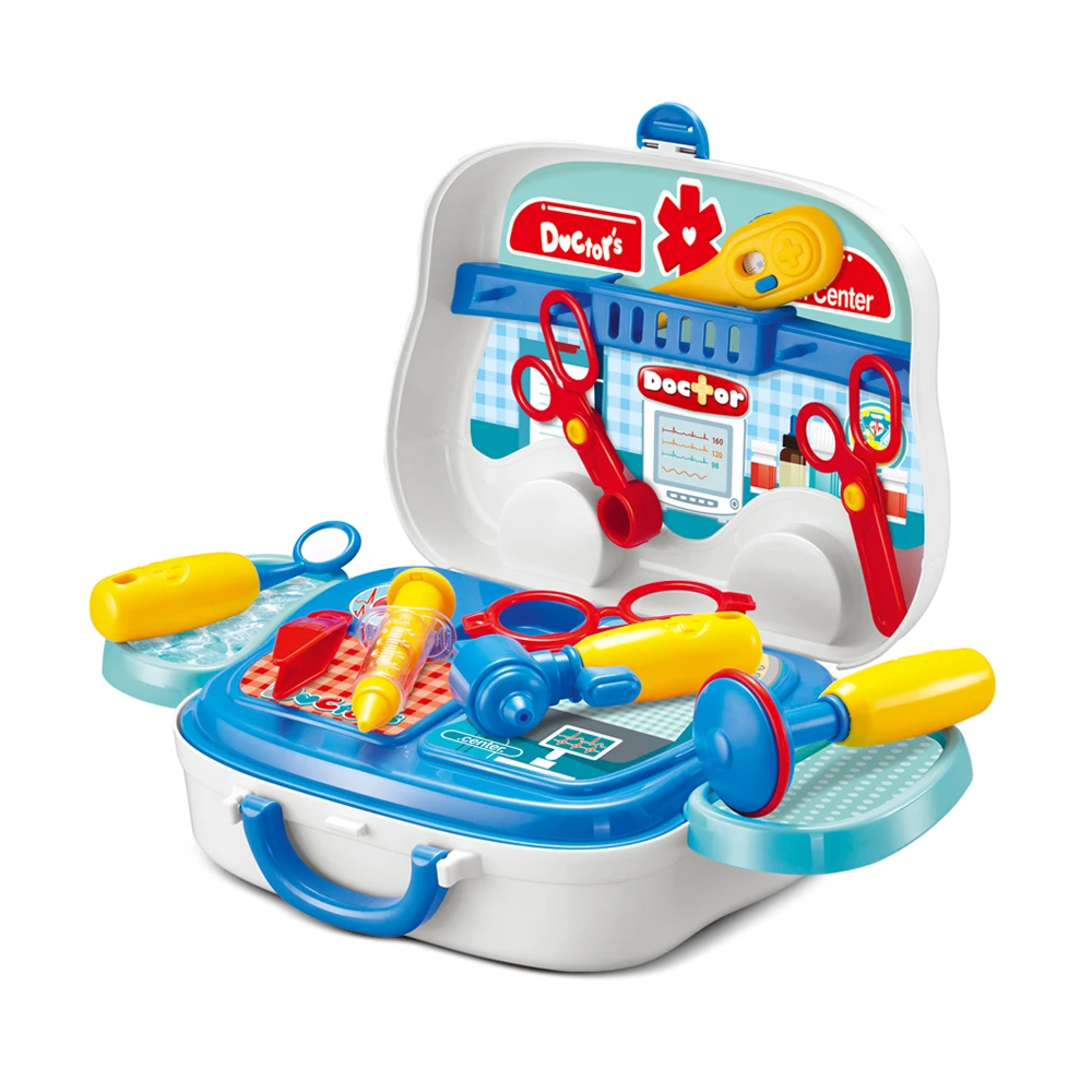 
Suitcase design kids pretend doctor toy set 
