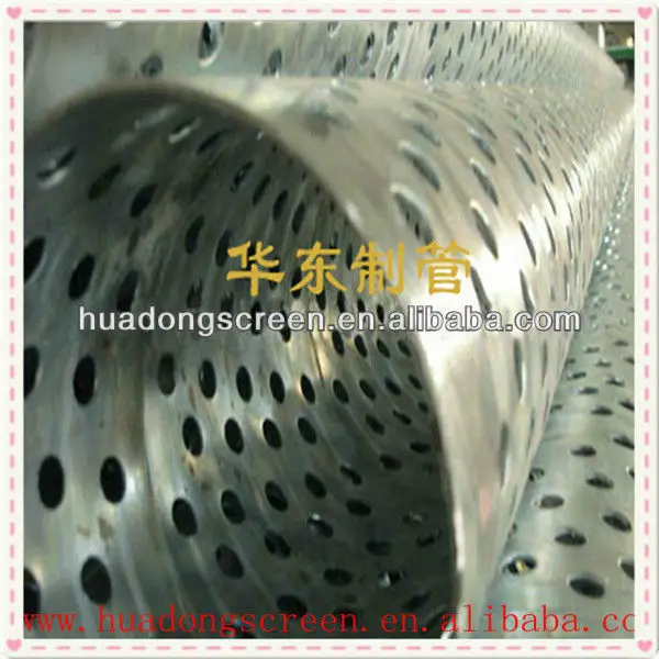 Stainless steel Perforated screen tube for drill deep well for base pipe
