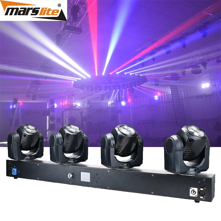 2019 New Colorful Stage Light 4pcs 32W RGBW 4in1 4 Head LED Beam Sharpy Moving Head Light Bar For Dance Hall Lighting Dj