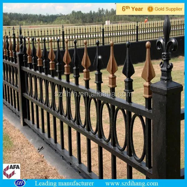 Antique Wrought Iron Fence Panels/steel Fence Post/ Wrougth Iron