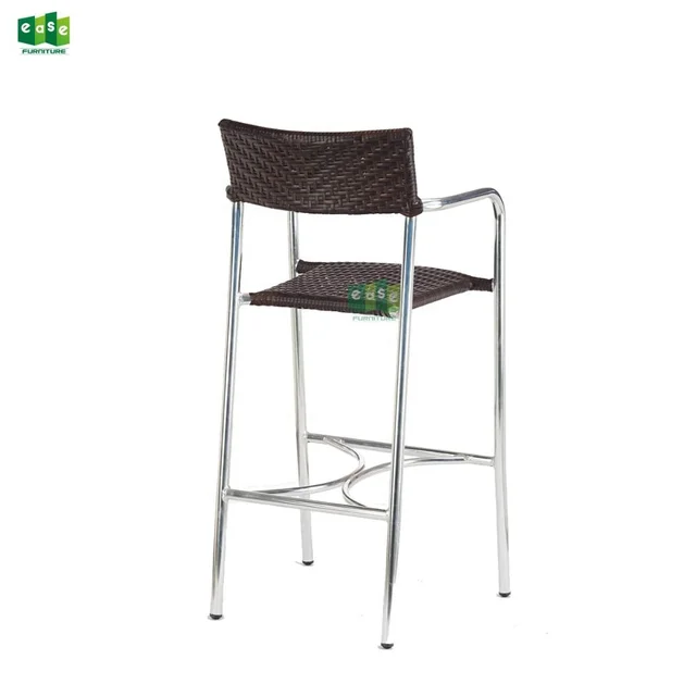 Desain Modern Susun Rotan Outdoor Bar Furniture Stool Outdoor Bar Furniture Rotan Stool