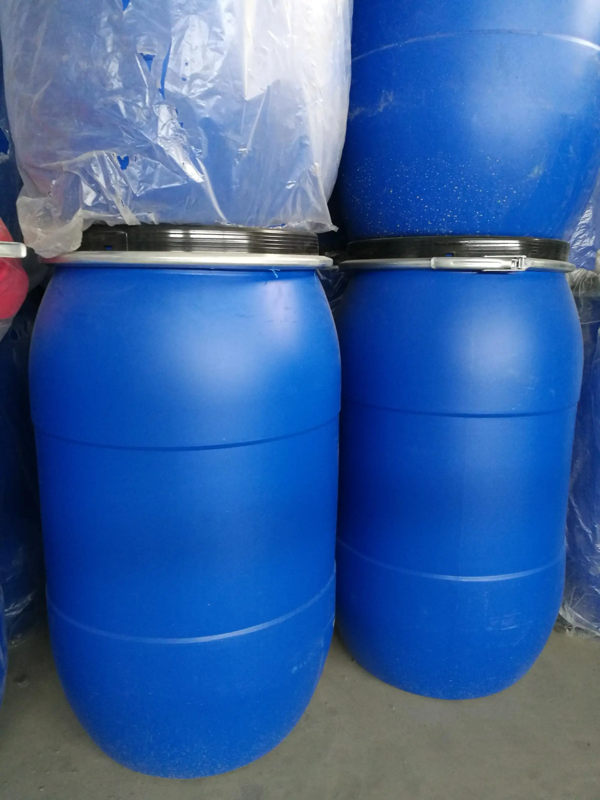 120l Hdpe Food Grade Plastic Barrel Drum With Screw Lid And Metal Ring