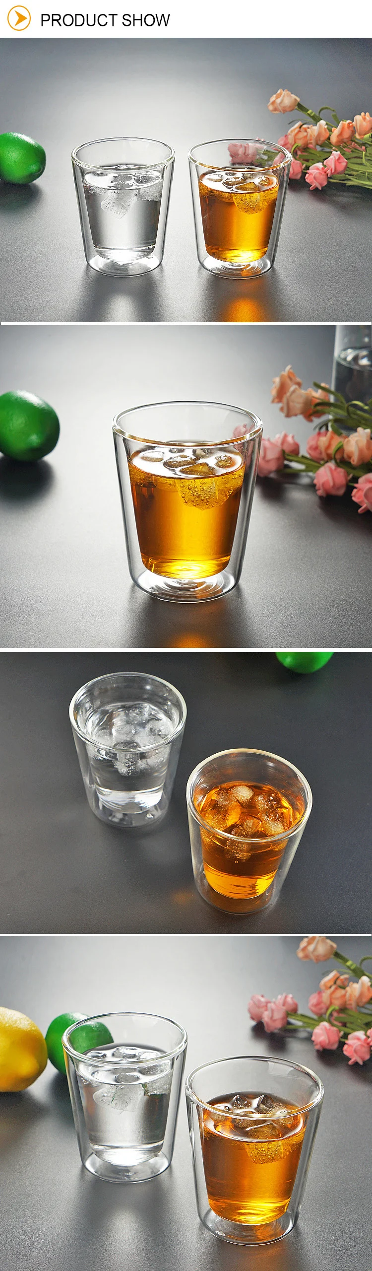 Wholesale small glass tea juice cups\t