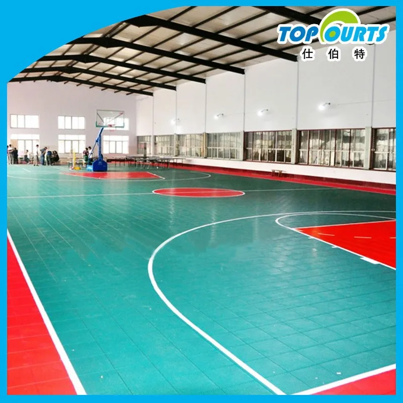 Interior y exterior piso de Color para cancha de baloncesto-Pisos de