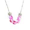 2019 New Fashion Jewelry 925 Sterling Silver Box Chain Crystal Mermaid Beads Necklace