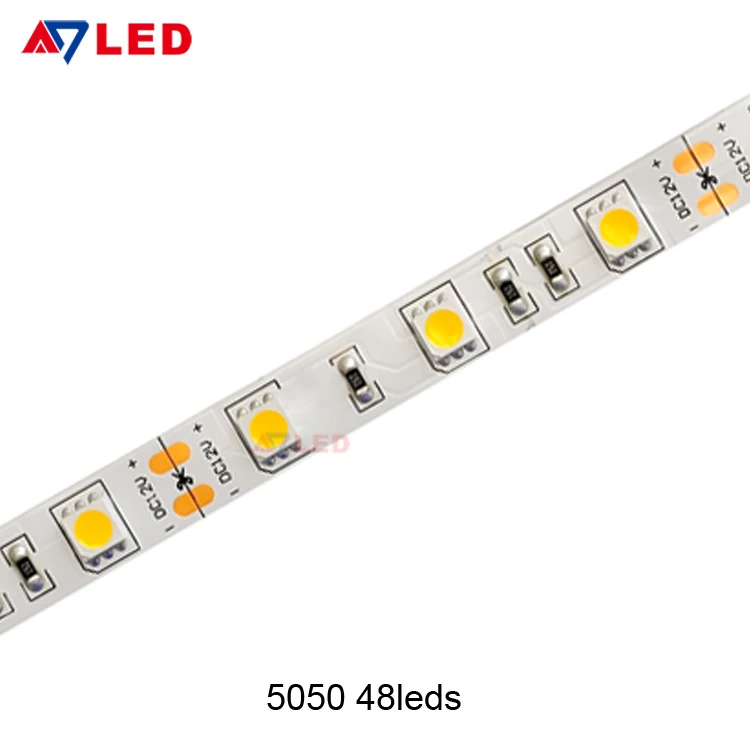 Adled 10mm pcb width 12v smd 5050 high lumen led strip light for wardrobe