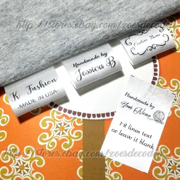 Custom Logo Clothing Label Sew In Folding Hanging Tag Garment Personalized - Buy Printed Sew In ...