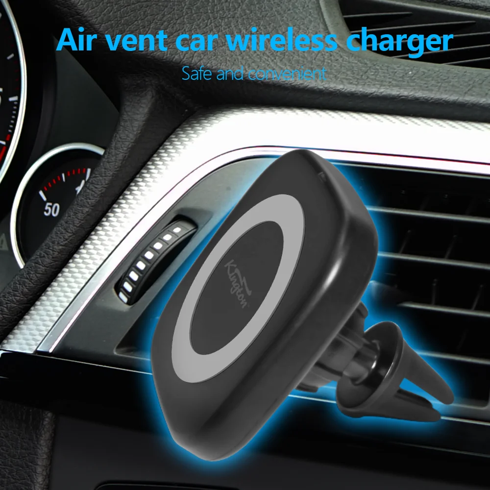Factory Wholesales 5W Magnetic Qi wireless charger with car mount holder for iphone 8,8 plus and iphone X