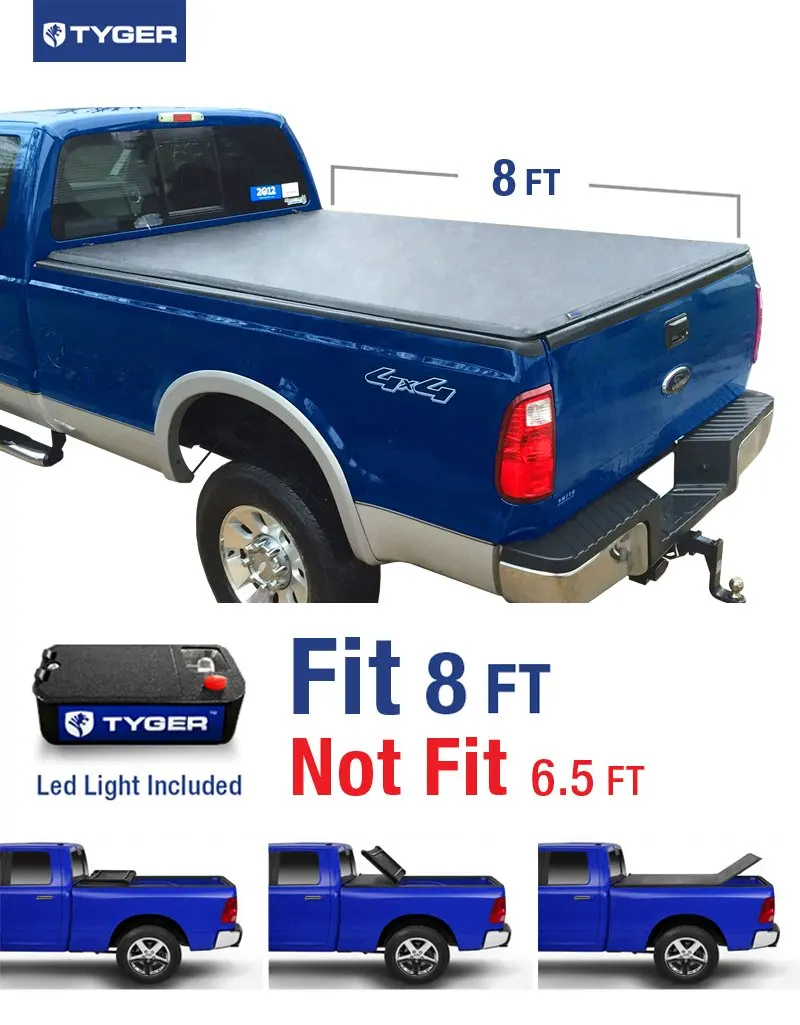 Buy Tyger Tri Fold Pickup Tonneau Cover Fits 05 14 Toyota Tacoma Double Cab With Without Utility Track Includes Utility Track Installatio Kit 5 60 Inch Short Box Trifold Truck Cargo Bed Tonno Cover In