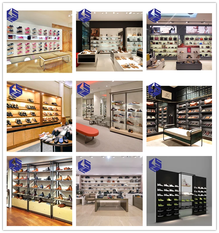 Diseño interior moderno para tienda de zapatos, quiosco, sala de ...