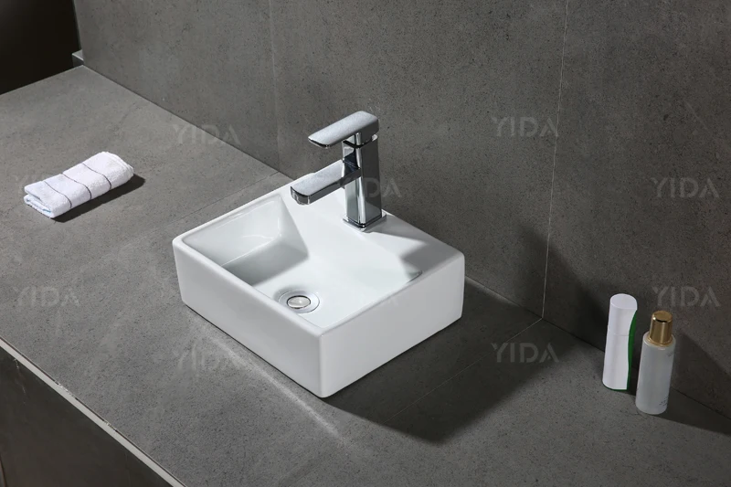 Small Size 380 * 380mm Wash Sinks for Bathroom Public Room Wash Basin Retail Wholesale