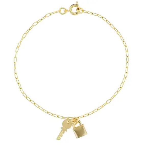 stainless steel love forever key of heart love padlock chain