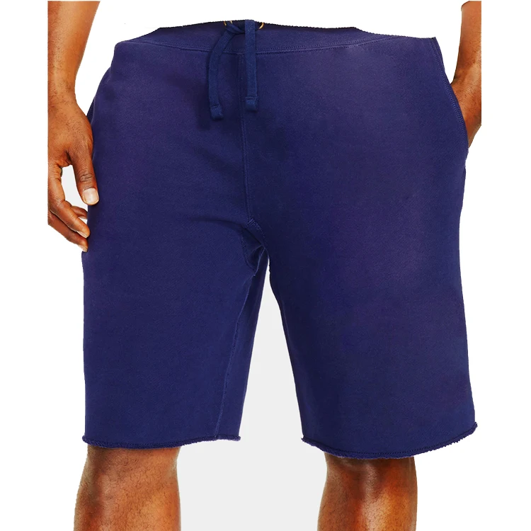 raw hem jogger shorts