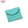 High Quality Soft Velour Packaging Envelope Custom Printed Small Velvet Pouch Bag for Jewelry