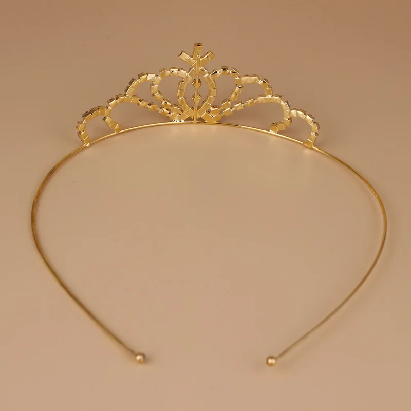 2015 Wholesale New Gold Plated Weddingbulk Princess Rhinestone Tiaras