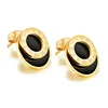 Marlary Online Jewellery Shopping Stainless Steel Stud Rose Gold And Silver Earrings