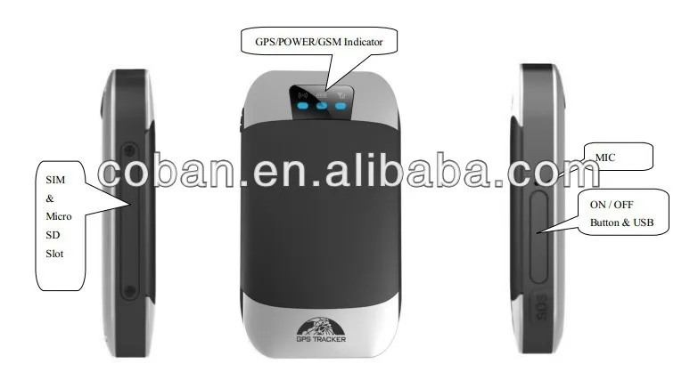 car/vehicle fuel gps tracking device GPS 303-B with online system