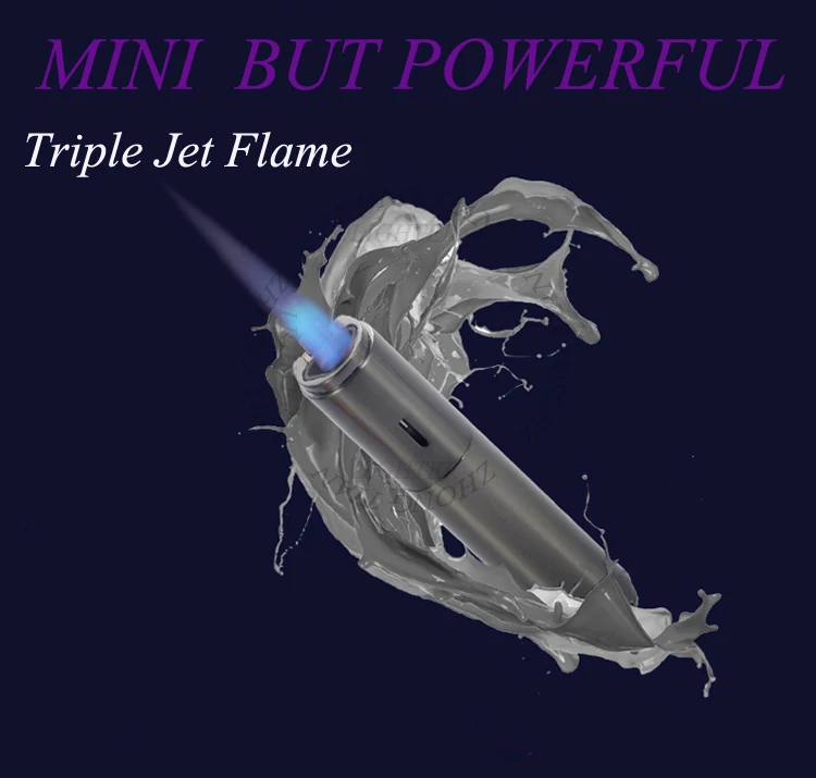 2019 Jobon Brand Custom Metal Windproof Jet Lighter For Cigar Butane