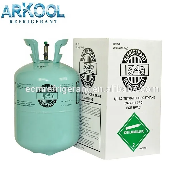 Refillable cylinders r134a r1234yf refrigerant gas high purity 99.9% with EU standards