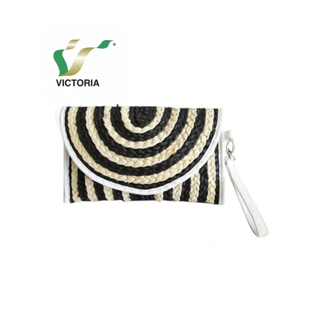 china elegance corn husk straw handbag