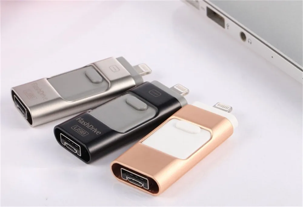Otg3.0 pendrive 3in1 metal 4gb-256gb Usb memory flash drive - ANKUX.COM