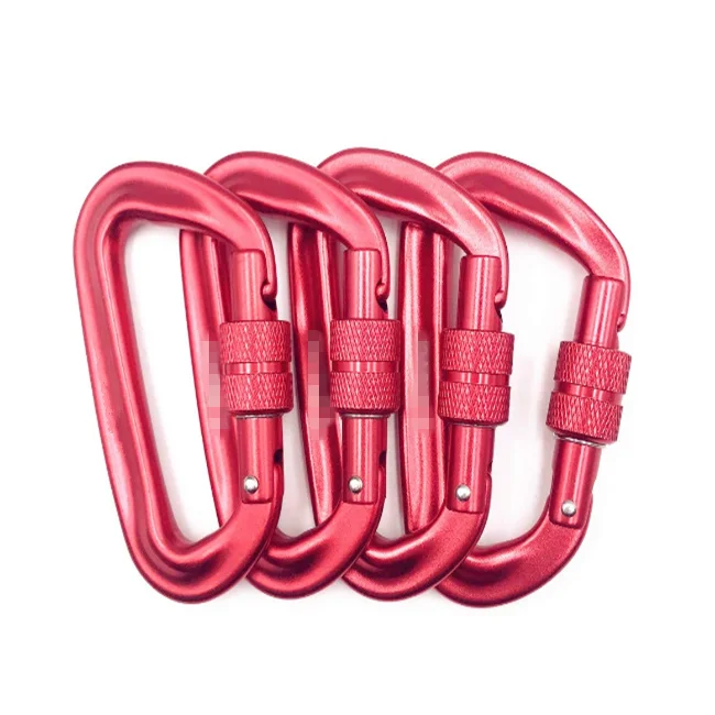 12kn Heavy Duty Aluminium Alloy Carabiner Clip,Dring Clip Hook With