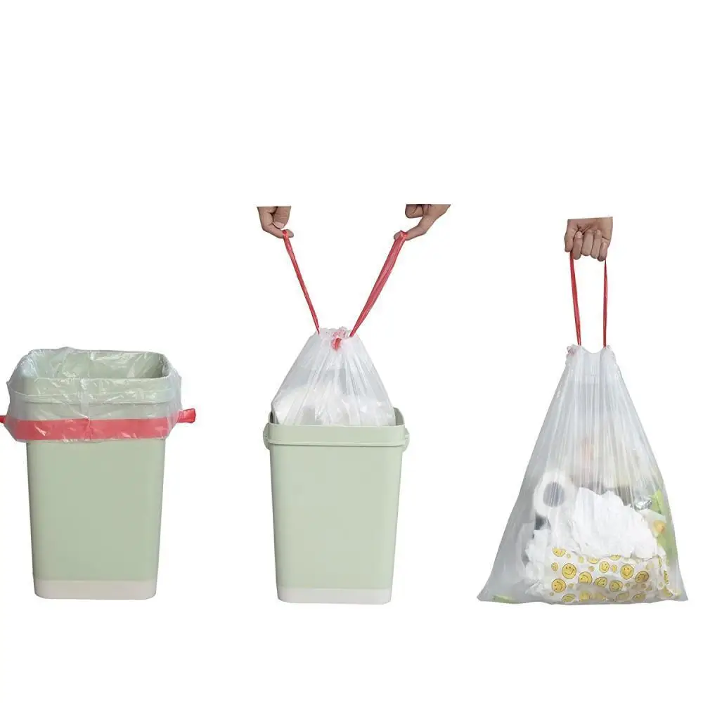 clear plastic kitchen trash bags