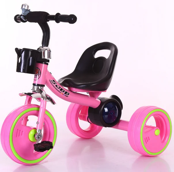 Factory Whole Ride On Car Metal Child Tricycle / Foldable Baby Tricycle