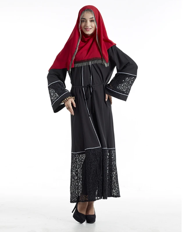 A3298 Islamic Women Wear New Model  Black Abaya  In Dubai  