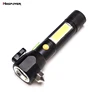 High Quality Emergency Multi Torch Tool XPD+COB LED flashlight is versatile safety hammer with blade flashlight