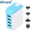 high quality 100% original factory made Fast Charging 4 Usb Ports Multi Usb Ports Travel Charger For Apple Samsung Smart Phone