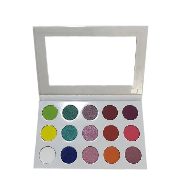Hot Selling 15 Colors White Eyeshadow Palette Private Label Buy White