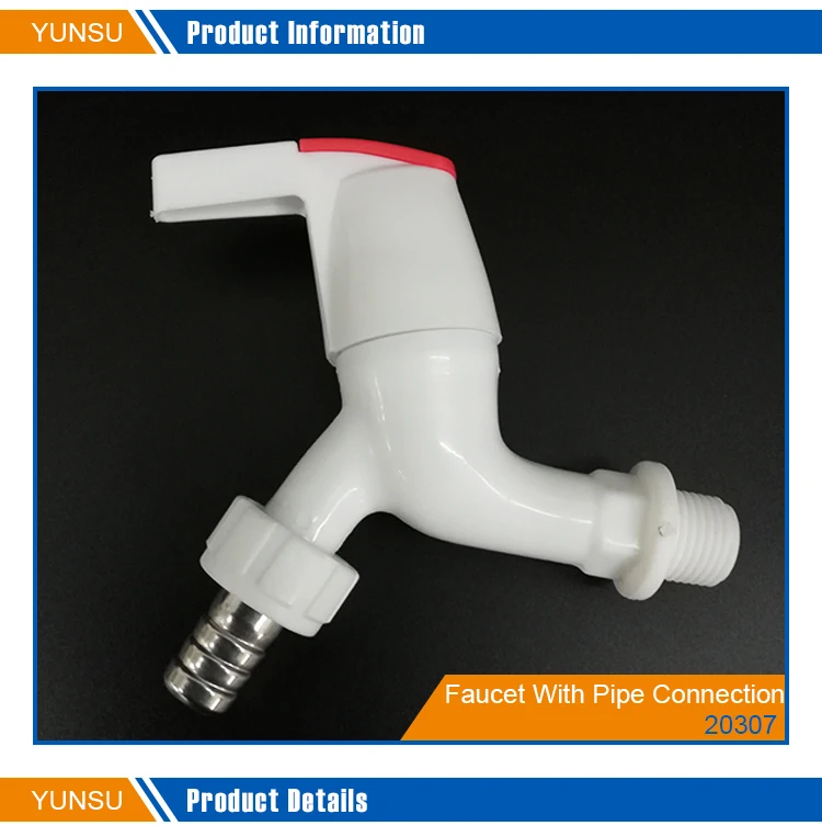 New Design Wall Mounted L-type Handle Pp Abs Plastic Basin Faucet ...