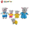 cute soft stuffed plush cow animal family baby toy gift sets