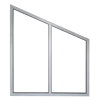 YY home Aluminum Fixed Round and triangle glass Windows