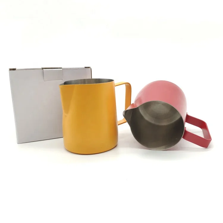 Stainless Milk Pitcher Steel Latte Art Frothing Jug Coffee & Tea Sets 1