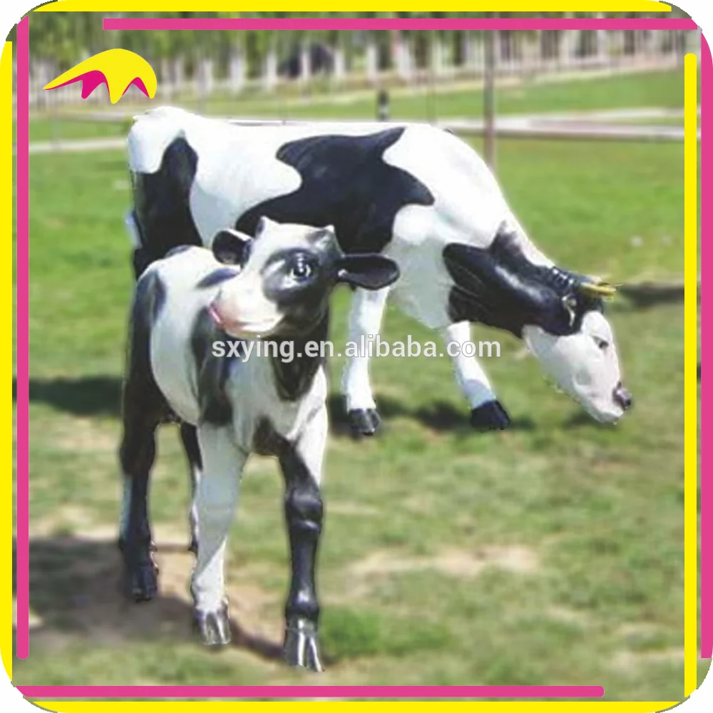 life size resin cow