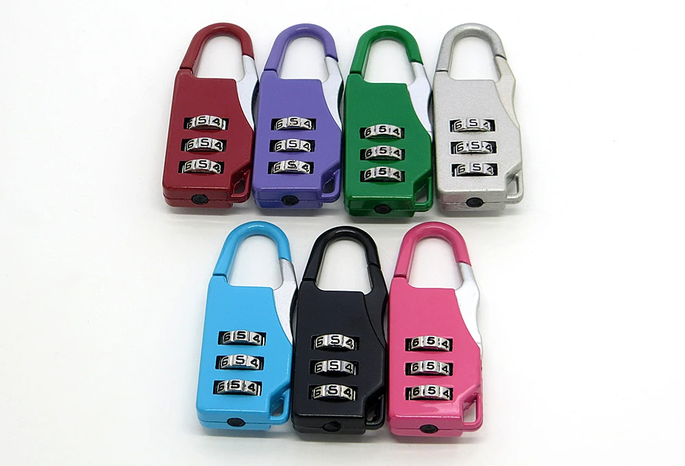 Mini Padlock Travel Suitcase Luggage Security Password Lock 3 Digit Combination