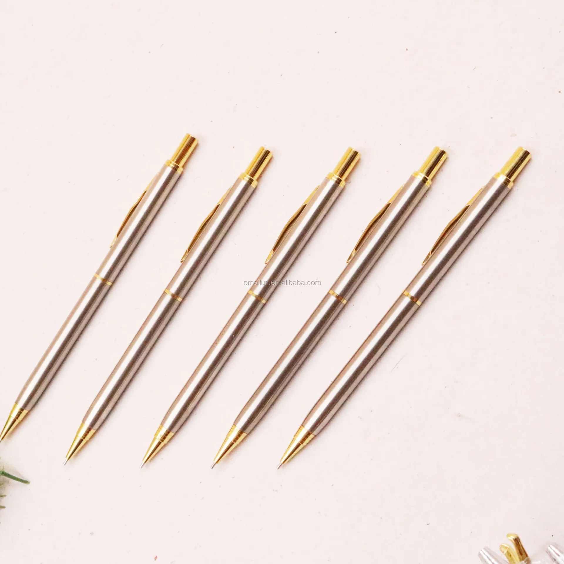 Cheap Bulk Promotional Slim Mechanical Pencil 0.5mm Metal Mechanical