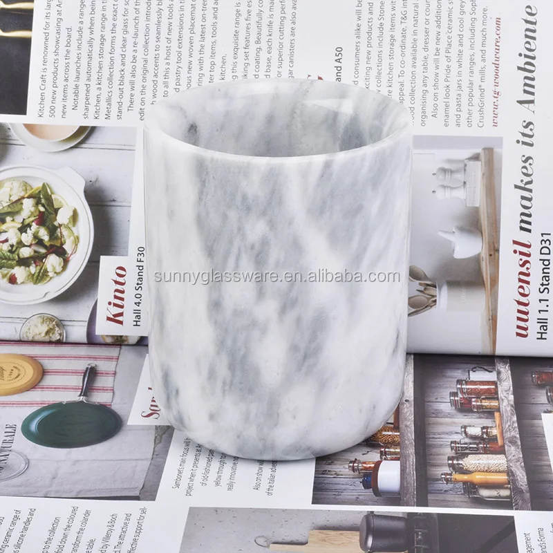 Marble Candle Jar With Lids