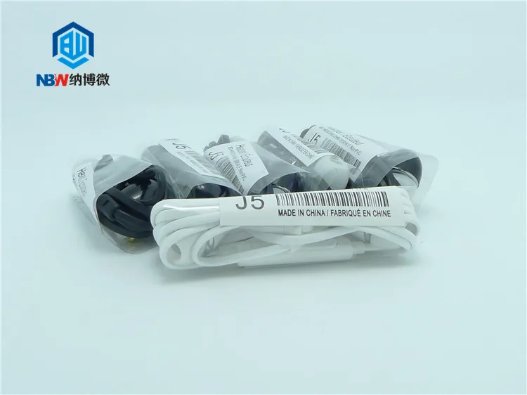 Hot Sale with Mic Wired Stereo Headset Handsfree J5 Earphone headphone For Samsung galaxy S4 JB