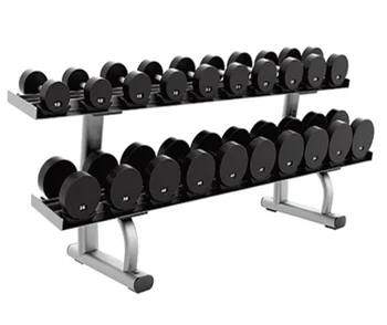 free weight set with rack