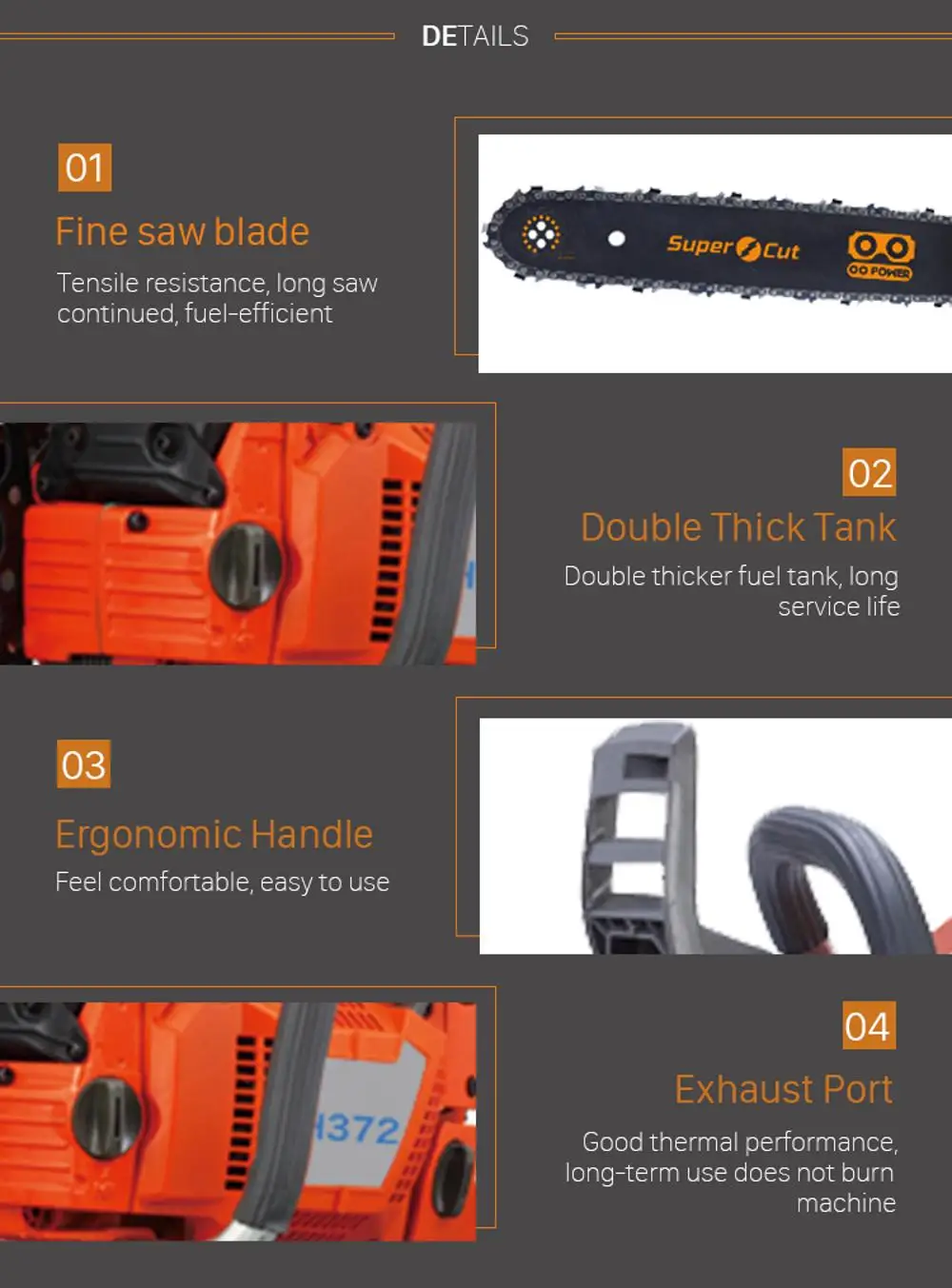 Professional Garden Tools 2stroke 3.9kw Chainsaw 372 Buy Chainsaw