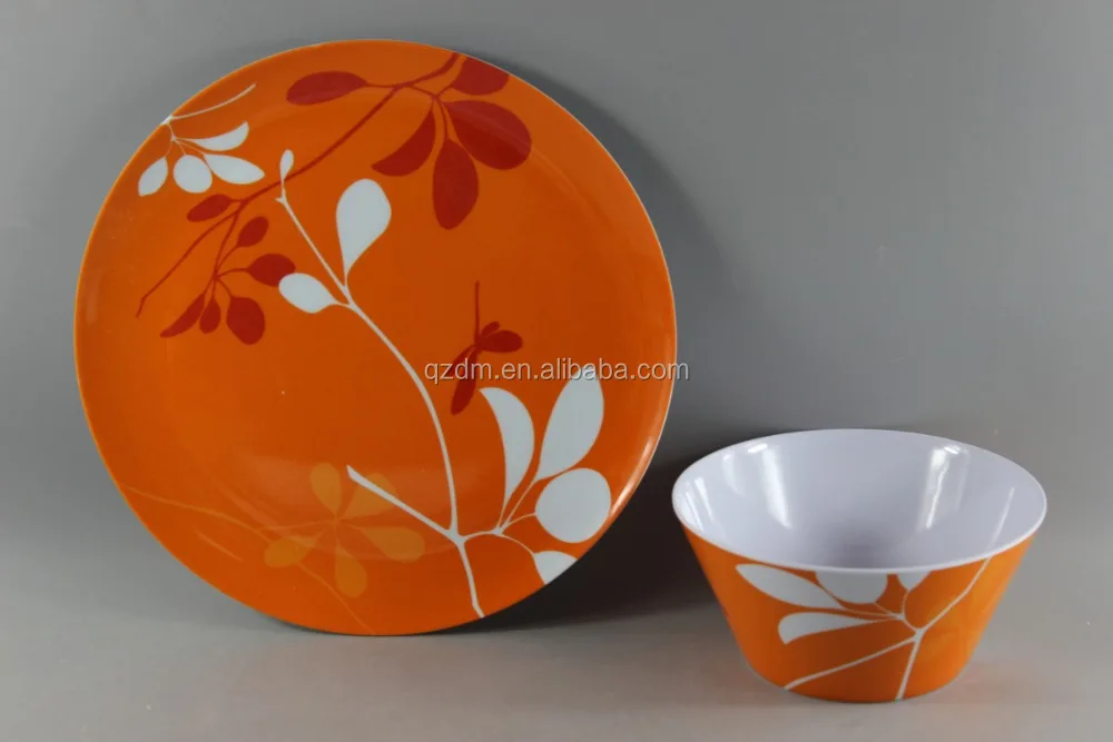 Autumn Design Melamine Plate And Bowl Set For 2016