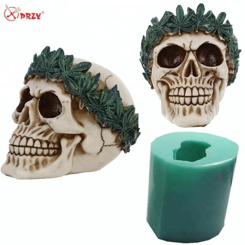 Peace-resin-head-Sketelon-molds-Skull-Candle.jpg