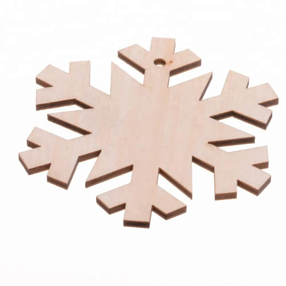 Custom wooden snowflake cutouts ornaments wood Christmas hanger decoration....