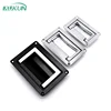 high quality factory price Zinc alloy spring folding handle black flush mount wardrobe handle Foldable embedded handle